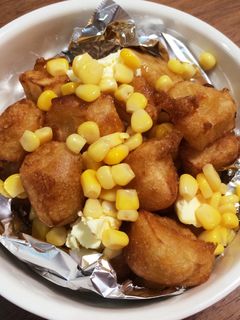 屋台の冷えたじゃがバタ 外カリ中ほく衣が決めて！屋台じゃがバター by こげちゃいろ＋