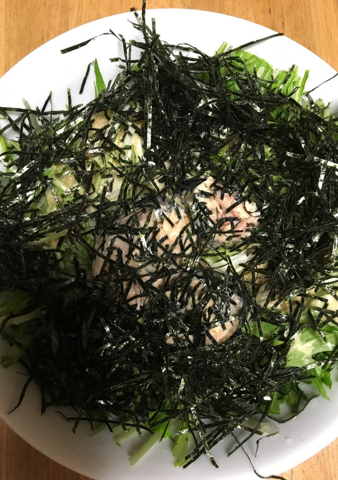 水菜と さば缶のサラダ-レシピのメイン写真