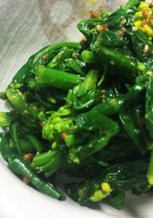 菜の花のハニーカレーマスタード和え-レシピのメイン写真