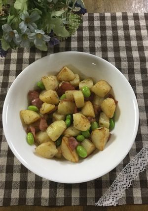 簡単♡ジャーマンポテト枝豆入り-レシピのメイン写真