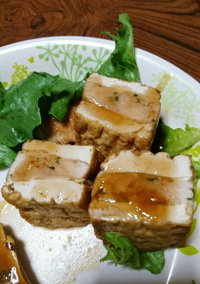 厚揚げのひき肉挟み煮-レシピのメイン写真