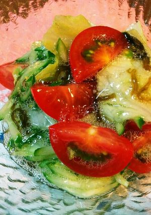 妊婦さんにも！野菜ともずく酢の和え物-レシピのメイン写真