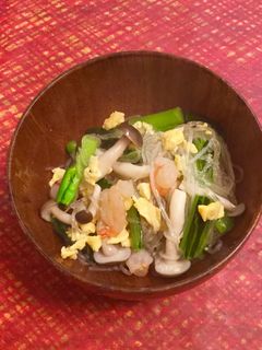 海老と炒り卵と春雨の炒め物-レシピのメイン写真