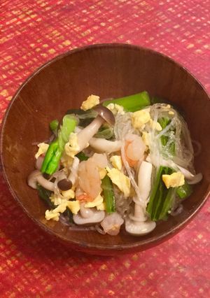 海老と炒り卵と春雨の炒め物-レシピのメイン写真
