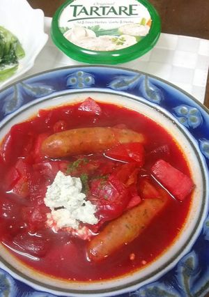 ボルシチ風ビーツスープ-レシピのメイン写真