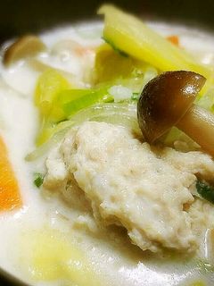 ◆鷄だんごと春雨の具だくさんミルクスープ-レシピのメイン写真