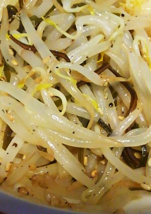 ３分！塩昆布モヤシナムル-レシピのメイン写真