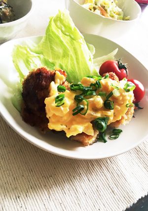 鶏のパン粉焼き！手作りタルタルソースで！-レシピのメイン写真