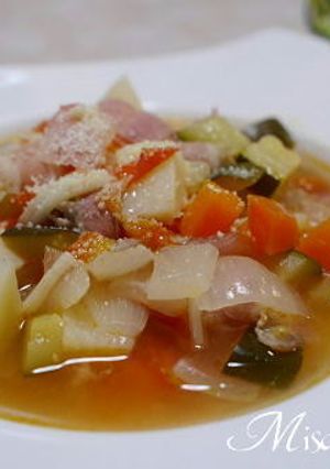 お野菜たっぷりミネストローネ-レシピのメイン写真