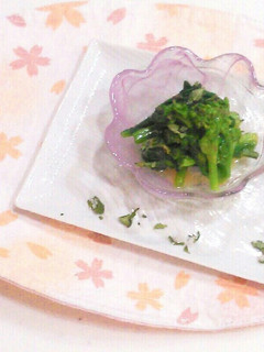 なばなのモリンガ酢味噌和え♪-レシピのメイン写真