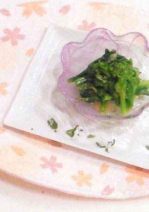 　なばなのﾓﾘﾝｶﾞ酢味噌和え♪-レシピのメイン写真