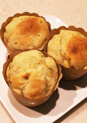 HMで簡単♡ふわふわお豆腐バナナマフィン-レシピのメイン写真