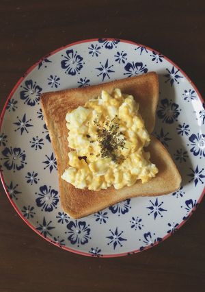 【妻喜んだ】マヨたまご食パン-レシピのメイン写真
