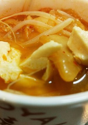 簡単キムチチゲ-レシピのメイン写真
