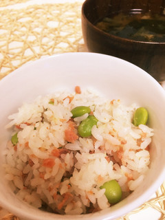 鮭と枝豆の生姜ご飯-レシピのメイン写真