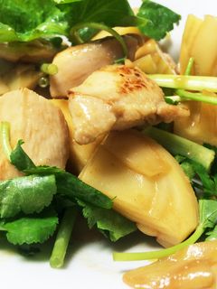 筍と塩麹チキンのオイバターソテー-レシピのメイン写真