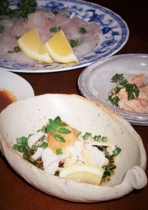 カワハギの薄皮をポン酢で-レシピのメイン写真