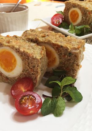 お野菜いっぱいヘルシー・ミートローフ-レシピのメイン写真