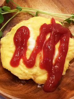 洗い物無し♪レンチンでふわふわオムレツ-レシピのメイン写真