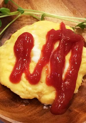 洗い物無し♪レンチンでふわふわオムレツ-レシピのメイン写真