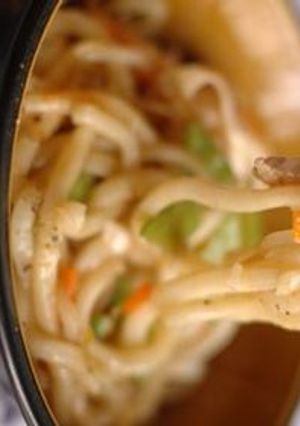 シャキシャキ野菜のあんかけ焼きうどん-レシピのメイン写真