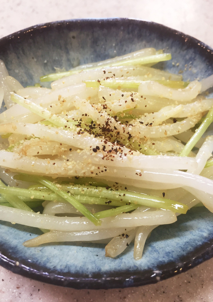 三つ葉ともやしの胡麻酢和え♬-レシピのメイン写真