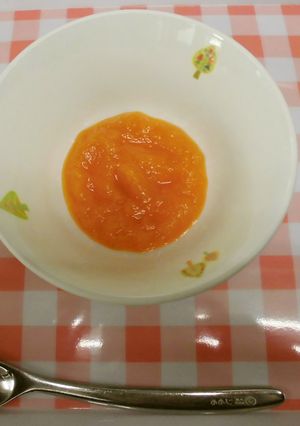 ＊離乳食前期＊にんじんのトロトロ煮　給食-レシピのメイン写真