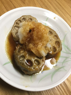 れんこんの豚ひき肉はさみ揚げ(甘酢風味)-レシピのメイン写真