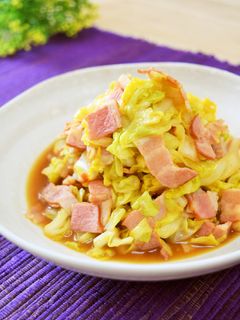 春キャベツとベーコンのレモン醤油炒め♪-レシピのメイン写真