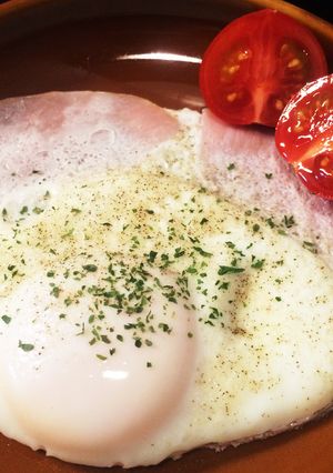 ダムエッグ！流れ出ないハムエッグ-レシピのメイン写真