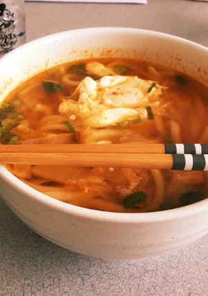簡単キムチうどん-レシピのメイン写真