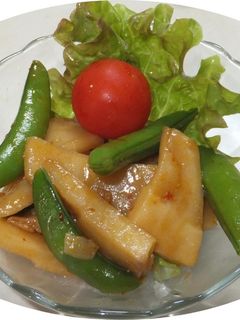 スナップえんどうとタケノコの中華炒め-レシピのメイン写真