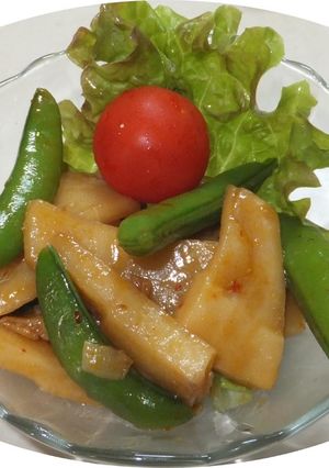 スナップえんどうとタケノコの中華炒め-レシピのメイン写真