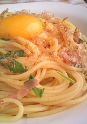 かつおたっぷり♪和風カルボナーラ風-レシピのメイン写真