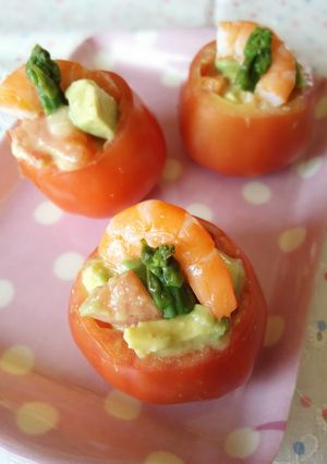 トマトまるごと♪ごまサラダ-レシピのメイン写真