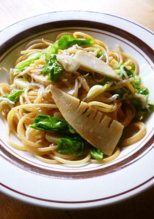 春のバター醤油スパゲティー♪-レシピのメイン写真