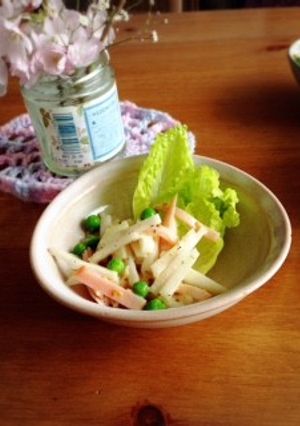 大根とハムとグリンピースのサラダ♪-レシピのメイン写真