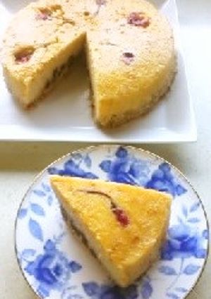 桜香る♡和風チーズケーキ♪-レシピのメイン写真
