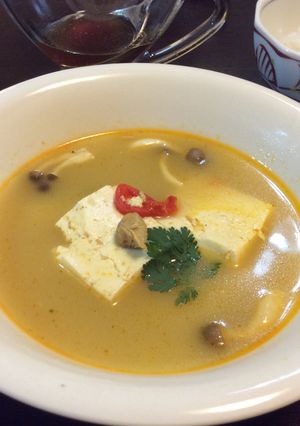 100均のタイカレーでエスニックスープ-レシピのメイン写真