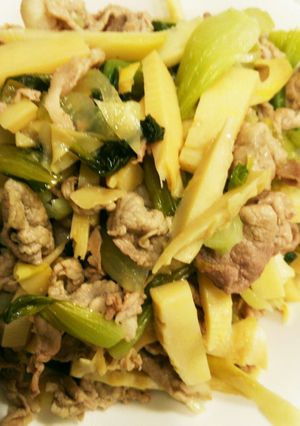 豚肉とチンゲン菜の中華炒め-レシピのメイン写真