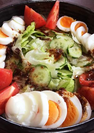 簡単野菜サラダ&ドレッシング(ハラール)-レシピのメイン写真
