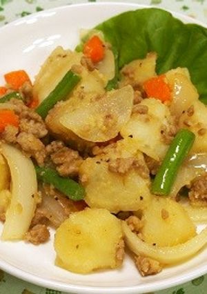 じゃがいもの肉味噌バター-レシピのメイン写真