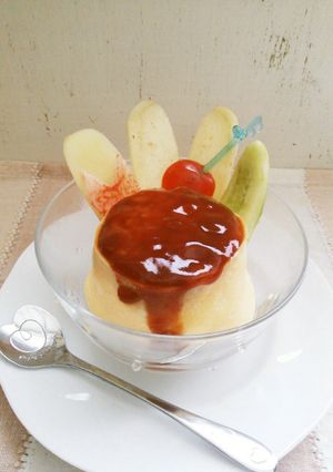 プリンアラモードのようなオムライス♪-レシピのメイン写真