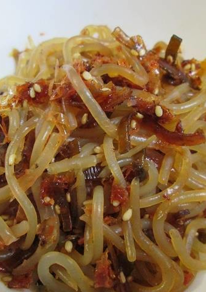 那古野の華と白滝の炒り煮-レシピのメイン写真