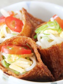 味付き油揚げでお手軽そうめん稲荷-レシピのメイン写真