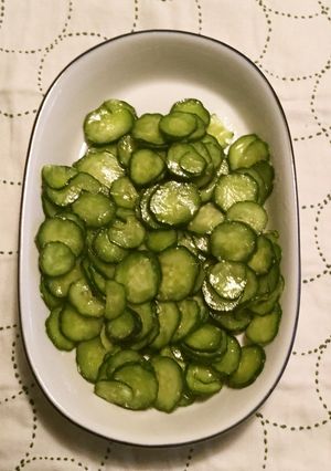 素材1ツ☆きゅうりの☆わさびサラダ-レシピのメイン写真