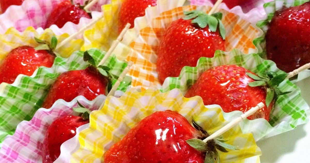 とっても簡単いちご飴♡ by もっちーレシピ♪♪ 【クックパッド】 簡単