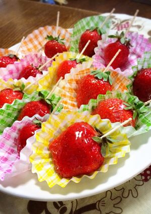 とっても簡単いちご飴♡-レシピのメイン写真