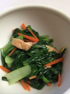小松菜と油揚げの煮浸し-レシピのメイン写真