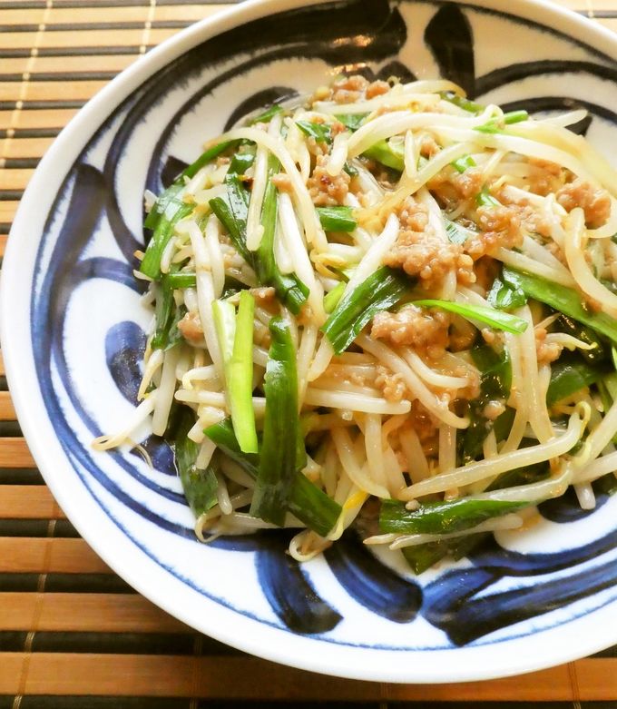 節約簡単♪もやしと少量豚挽き肉の中華炒め-レシピのメイン写真